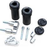 クラッシュパッドセット マウンティングプレート ブラックアノダイズド Kawasaki ER 6 f (2012 -) GSG Mototechnik (GSGモトテクニック)