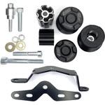 クラッシュパッドセット マウンティングプレート ブラックアノダイズド Kawasaki ZX-10R (2004-2005) キャリアプレートマウント GSG Mototechnik (GSGモトテクニック)