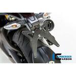NHO.114.D12MM.K カーボンパーツ ナンバープレートホルダー マット - Ducati Monster 1200/1200 S ILMBERGER (イルムバーガーカーボンパーツ)