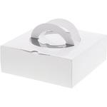 手付きケーキ箱 HCホワイト H80 シモジマ