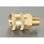 EA140BD-10 R1・1/4”雄ねじカップリング(中圧用/真鍮) エスコ
