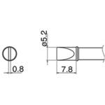 EA304AL-27 直径5．2mm交換用こて先(EA304AL用) エスコ