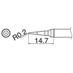 EA304AL-33 R0．2mm交換用こて先(EA304AL用) エスコ