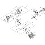 シリンダ・ピストン・クランクシャフト部品E2025TS 新ダイワ