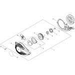 リコイルスタータ部品E2025TS 新ダイワ