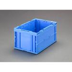 EA506AA-203 530x366x272mm/42．9L折畳コンテナ(青) エスコ