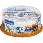 VBR260YP20SV1 フルハイビジョン録画対応、長時間1回録画用ブルーレイディスク Verbatim(バーベイタム)