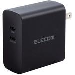MPA-ACCP4570BK USB Type-C 充電器 PD対応 合計出力70W Type C×2 小型 軽量 エレコム