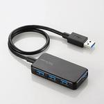 EA764AD-11C [4ポート]USB3．0ハブ(ブラック) エスコ