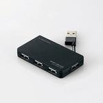 EA764AD-21A [4ポート]USB2．0ハブ(ブラック) エスコ