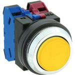 EA940D-2YA 1b/30mm押しボタンスイッチ(平型/黄) エスコ