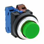 EA940D-12AA 1a-1b/30mm押しボタンスイッチ(突型/緑) エスコ