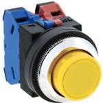 EA940D-14AA 1a-1b/30mm押しボタンスイッチ(突型/黄) エスコ