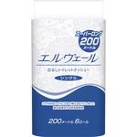 エルヴェール トイレットティシュー シングル 6R(芯なし) エリエール