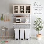 FRA-T3W-WOK さわやかなオシャレゴミ箱上ラック ワイドタイプ【Frais-フレ-】 ホームテイスト