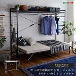 たっぷり収納のハンガーシェルフ【Spazioso-スパジオーソ-】 ホームテイスト