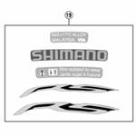 Y0F198100 WH-RS100-R リムステッカーユニット ハイテックグレー SHIMANO(シマノ)