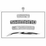 Y0F098090 WH-RS100-F リムステッカーユニット ハイテックグレー SHIMANO(シマノ)