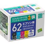 リサイクルインク EPSON対応 IC4CL62 4色パック エコリカ