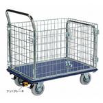 NK307K-SH-ST 観音扉型金網台車/SHタイプ/フットブレーキ付き仕様 NK307K-SH-ST エヌケーキャリーキャスター