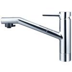 流し台用シングルレバー式シャワー付混合栓 KVK