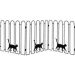 折り畳めるアイアンフェンス(猫3連) 住まいスタイル