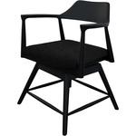 DCロジャー 回転(BK)座面FAB-BK ダイニングテーブル ロジャー 関家具