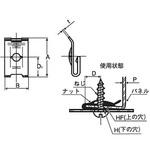 ねじ式スピードナットJ形(鉄/ACP(燐酸塩被膜))(小箱) オチアイ