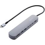 TypeC ドッキングステーション ハブ 8-in-1 PD 85W出力 【Windows 11 10 macOS iPadOS 対応】 エレコム