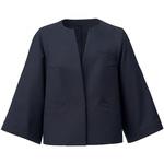 ENJOY Noir ノーカラージャケット カーシーカシマ