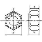 Uナット小形(細目)(鉄/クロメート)(小箱) 冨士精密