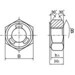 ステイブルナット薄形(鉄/生地)(小箱) 大阪魂