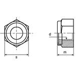 ナイロンナット(1種)(細目)(ステンレス)(小箱) 大阪魂