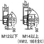 M10 フランジ付きUナット(細目)(S45C/ユニクロ)(小箱) 冨士精密