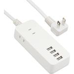 TPU15-WT USBポート付き電源タップ オートパワーシステム搭載 TOPLAND