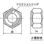 リードロックナット薄形(鉄/生地)(小箱) 大阪魂
