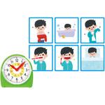 配列イラストカード 時計セット アーテック