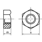 M30 六角ナット(1種)(細目P=3.0)(鉄/ユニクロ)(小箱) 大阪魂
