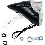 ハブダイナモ用1LEDライトJ1端子 NRS003 ブラック バラ アサヒサイクル
