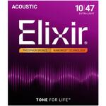 #16002 アコースティックギター弦 フォスファーブロンズ エクストラライト NANOWEB Elixir(エリクサー)