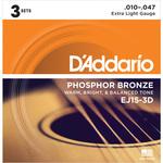 EJ15-3D アコ弦EJ15-3D  Ex.Light 010-047 D'Addario