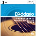 アコ弦EJ16-3D  Light 012-053 D'Addario