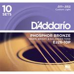 EJ26-10P アコ弦EJ26-10P  C.Light 011-052 D'Addario