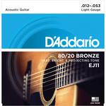 アコ弦EJ11  Light 012-053 D'Addario