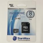 SMS8 microSDHCカード8GB サンマックス