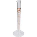 メスシリンダー 高精度タイプ 5mL～2000mL 英語版校正証明書付 アズワン