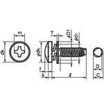 タップタイプ(+)SタイプバインドP=3(SW+JIS W組込)(鉄/ノンクロームホワイト)(小箱) 大阪魂