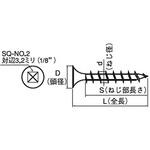 スクエアーリセスNo2コーススレッドラッパ(鉄/3価ブラック)(小箱) 大阪魂