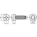 M4×10 (+)Sタイプナベ(SUS410/ダクロ) (小箱) 大阪魂