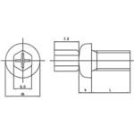 TRF/いたずら防止用ねじステンレスノーリセス(ステンレス)  (小箱) 日本パワーファスニング